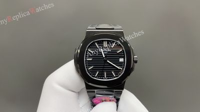 Patek Philippe Nautilus 9015 Movement 40mm 316L Steel Black Face Watch